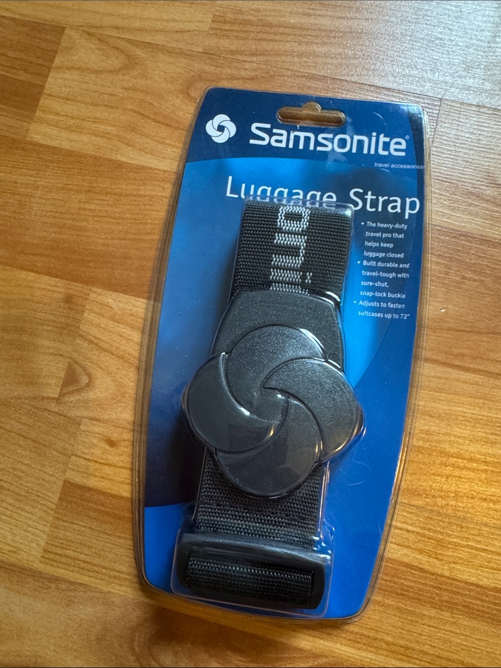 Vintage 2000s Samsoniteโ Luggage Strap black up to 72" New